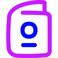 Passport Icon from Flex Neon Set