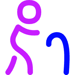 Cane Icon from Flex Neon Set