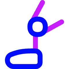 Prosthetic Leg Icon from Flex Neon Set