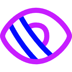 Visual Blind 1 Icon from Flex Neon Set