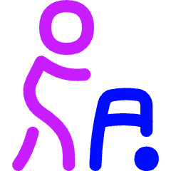 Walker Icon from Flex Neon Set