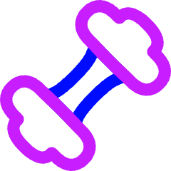 Dumbell Icon from Flex Neon Set
