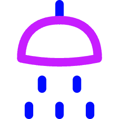 Hotel Shower Head Icon from Flex Neon Set