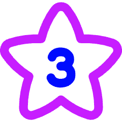 Hotel Three Star Icon from Flex Neon Set