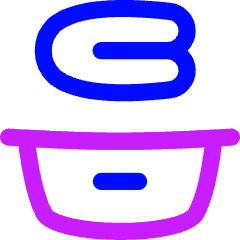 Laundry Basket Icon from Flex Neon Set