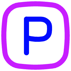 Parking Sign Icon from Flex Neon Set