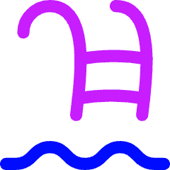 Pool Ladder Icon from Flex Neon Set