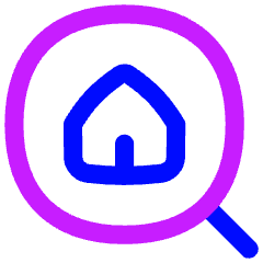 Location Building Search Icon from Flex Neon Set