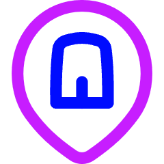 Location Company Building Pin Icon from Flex Neon Set