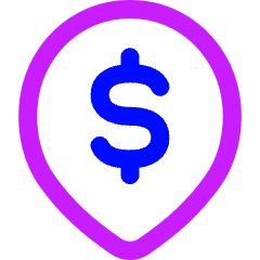 Location Pin Money Atm 1 Icon from Flex Neon Set