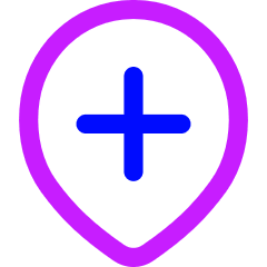 Location Pin Option Add Icon from Flex Neon Set