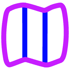 Map Fold Icon from Flex Neon Set