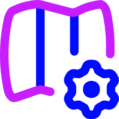 Map Setting Gear Icon from Flex Neon Set