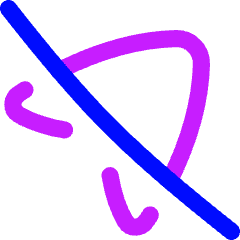 Navigation Arrow Off Icon from Flex Neon Set