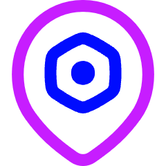 Pin Setting Bolt Nut Icon from Flex Neon Set