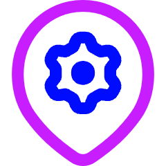 Pin Setting Gear Icon from Flex Neon Set