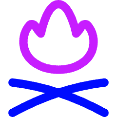 Campfire Icon from Flex Neon Set