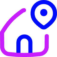 Location Home Icon from Flex Neon Set