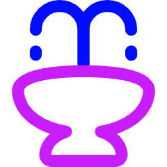 Water Fountain Icon from Flex Neon Set