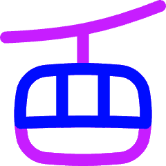 Cable Car Icon from Flex Neon Set