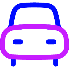 Car 2 Icon from Flex Neon Set