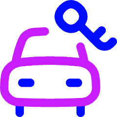 Car Rentals Icon from Flex Neon Set
