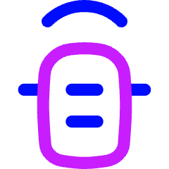 Car Top Front Sensor Icon from Flex Neon Set
