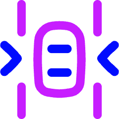 Car Top Side Arrow Icon from Flex Neon Set