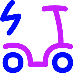 Eletric Scooter Icon from Flex Neon Set