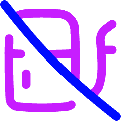 Empty Gas Icon from Flex Neon Set