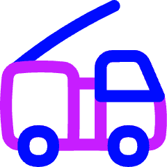 Firefighter Truck Icon from Flex Neon Set