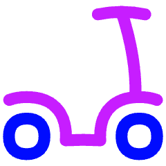 Scooter Icon from Flex Neon Set