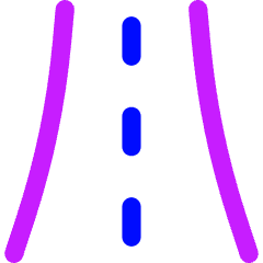 Street Road Icon from Flex Neon Set