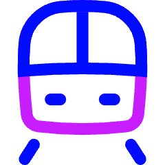 Train Front Icon from Flex Neon Set