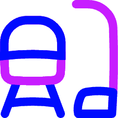 Train Station Icon from Flex Neon Set