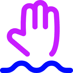 Deep Water Area Icon from Flex Neon Set