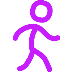 Figure Walking Icon from Flex Neon Set