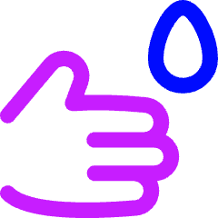 Hand Washing Icon from Flex Neon Set