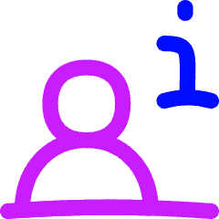 Information Desk Icon from Flex Neon Set