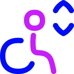 Lift Disability Icon from Flex Neon Set