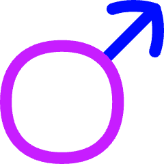 Man Symbol Icon from Flex Neon Set