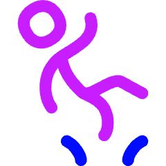 Slippery Sign Icon from Flex Neon Set