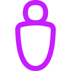 Toilet Sign Man Icon from Flex Neon Set