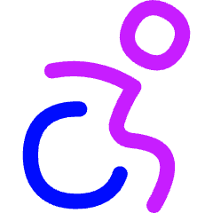 Wheelchair 2 Icon from Flex Neon Set