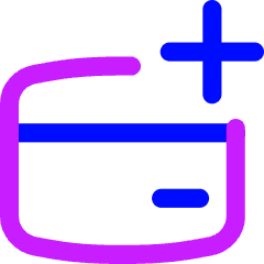 Credit Card Add Icon from Flex Neon Set