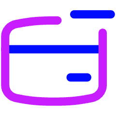 Credit Card Remove Icon from Flex Neon Set