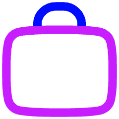 Bag Suitcase 2 Icon from Flex Neon Set