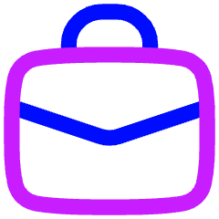 Bag Suitcase 4 Icon from Flex Neon Set