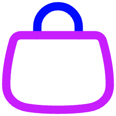 Shopping Bag Hand Bag 2 Icon from Flex Neon Set