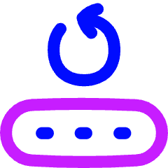 Change Account Pin Password Icon from Flex Neon Set